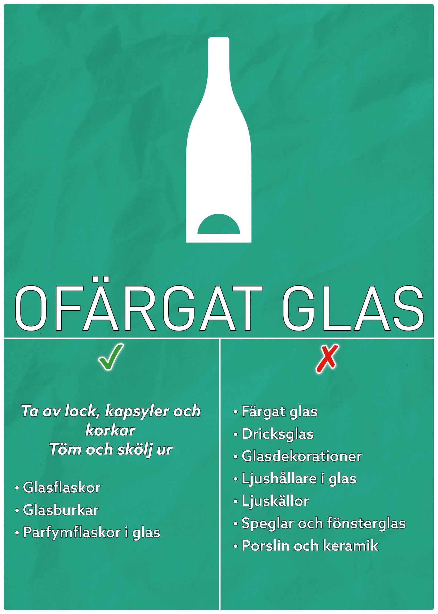 OFÄRGAT GLAS