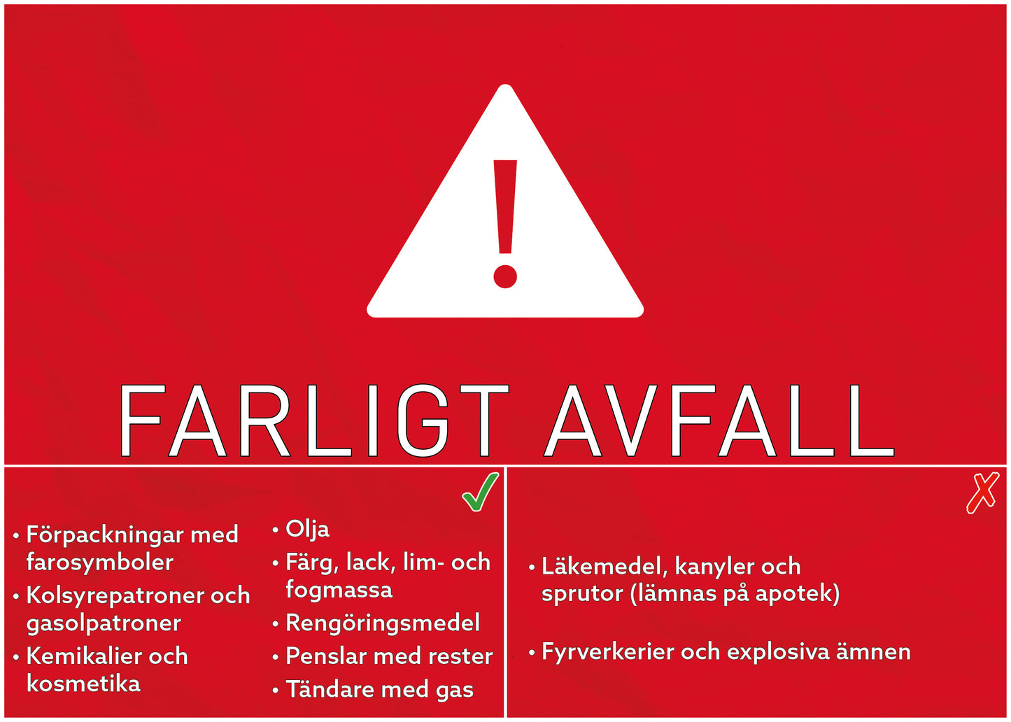 FARLIGT AVFALL