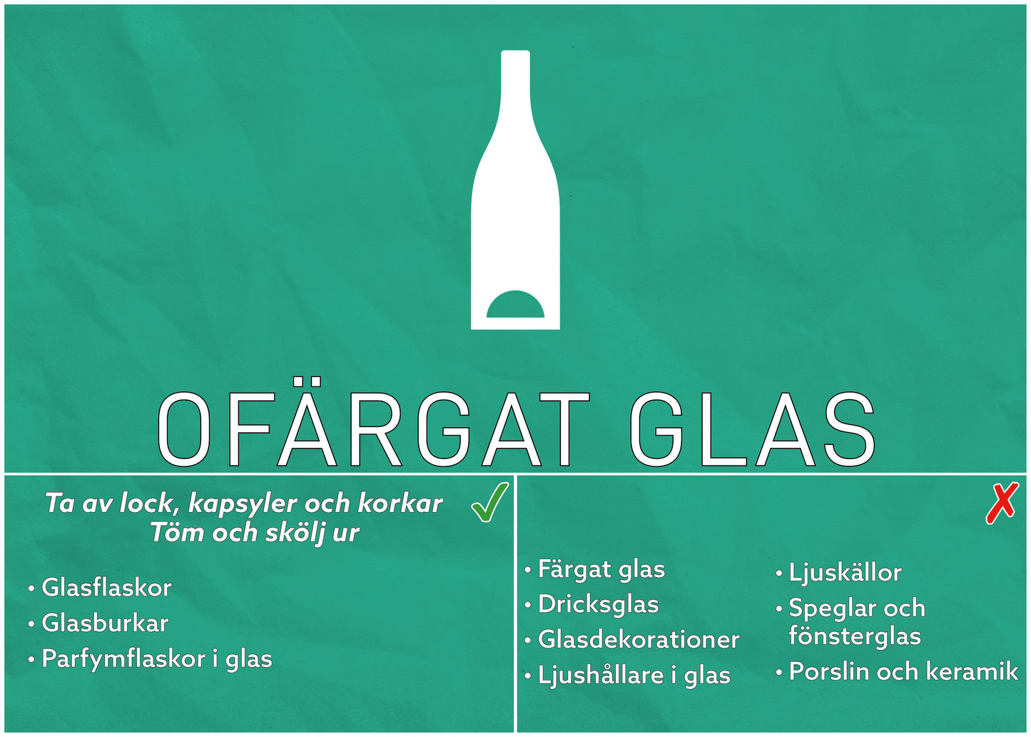 OFÄRGAT GLAS