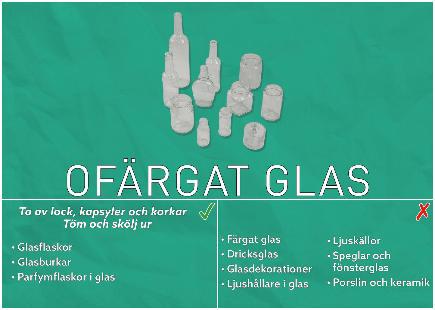 OFÄRGAT GLAS