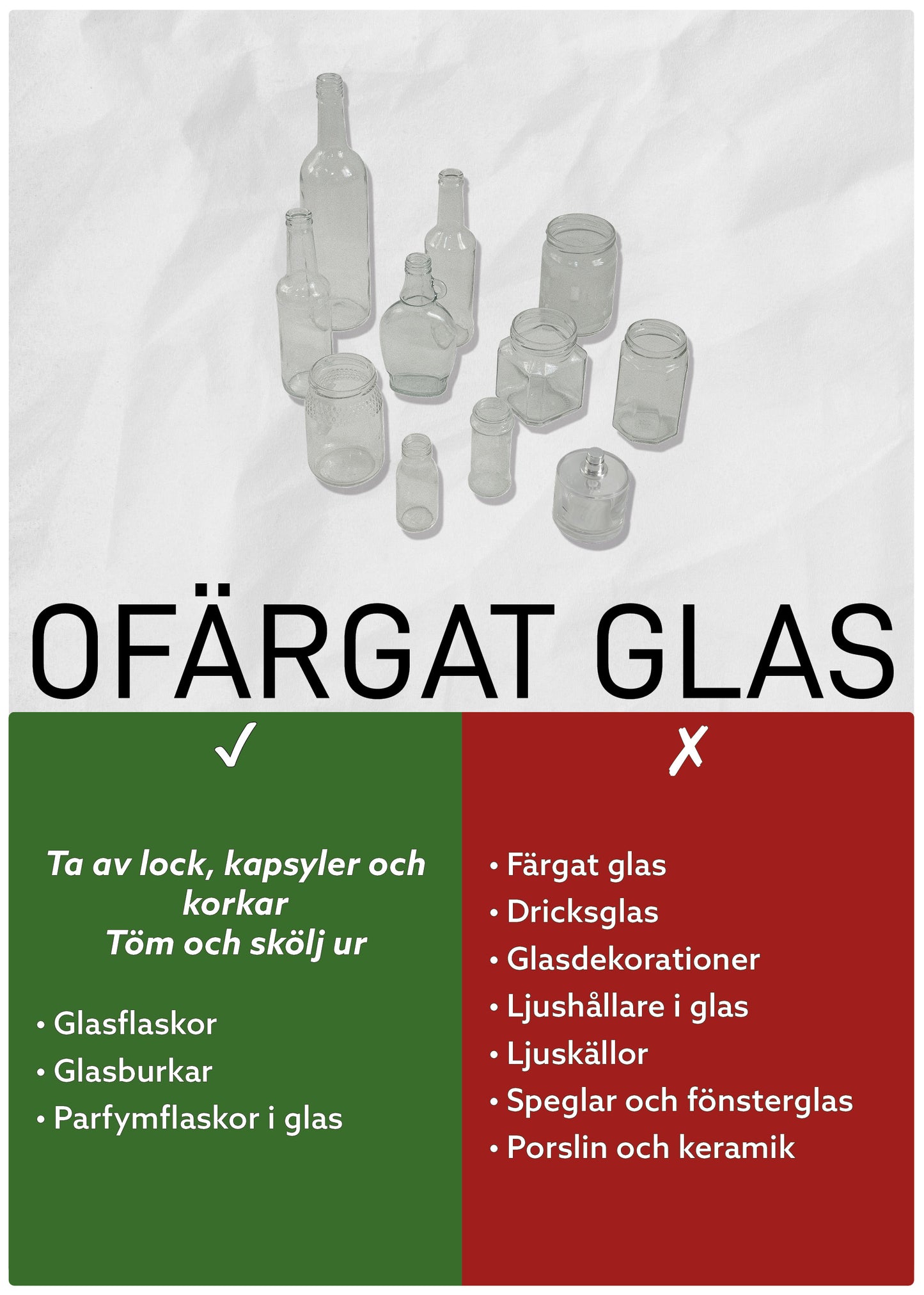 OFÄRGAT GLAS
