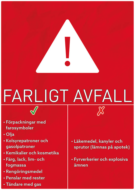 FARLIGT AVFALL